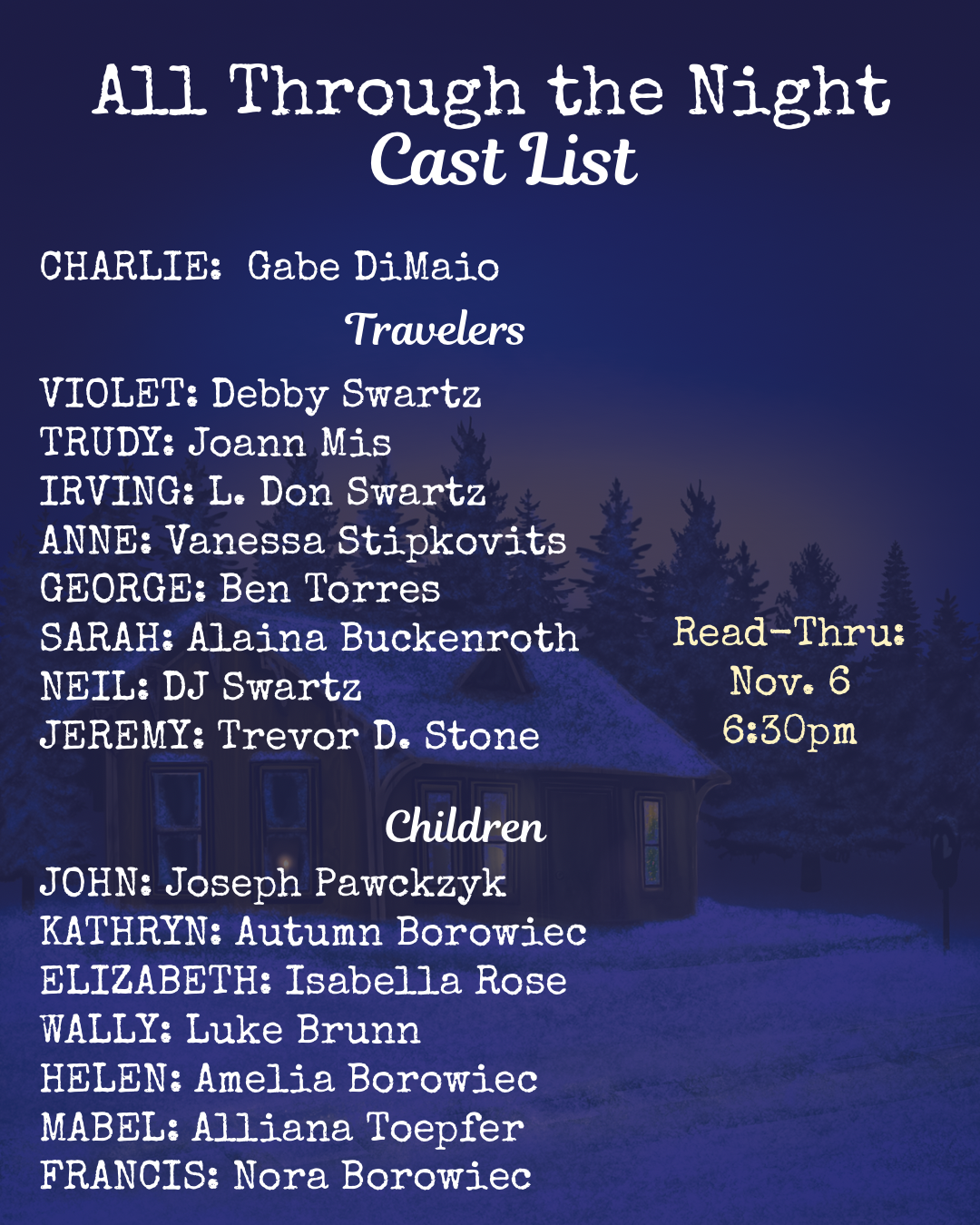 Main cast list